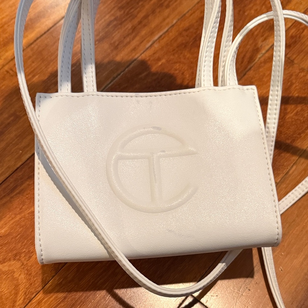 Telfar White Mini Bag